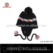 Venda por atacado Jacquard Knitted Warm Ski Beanie Winter Hat